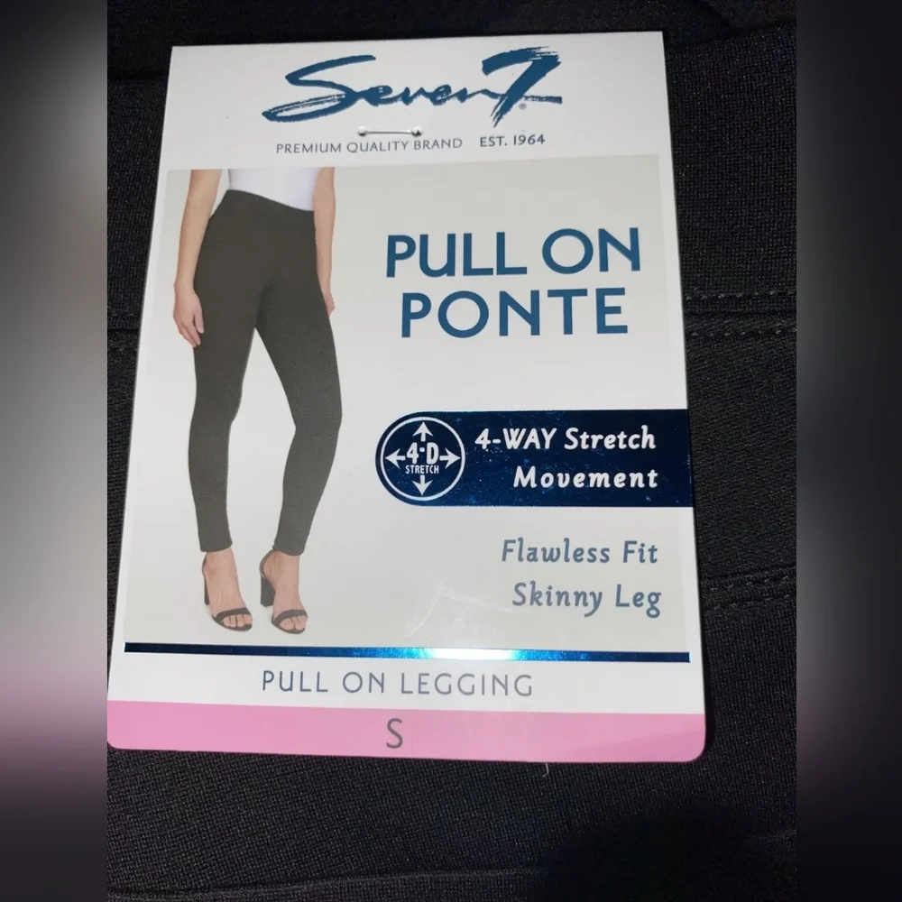 Seven Pull On Ponte Four Way Stretch Leggings - Picture 2 of 5